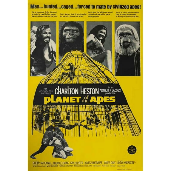 Planet of the Apes Movie POSTER 27" x 40" Style G