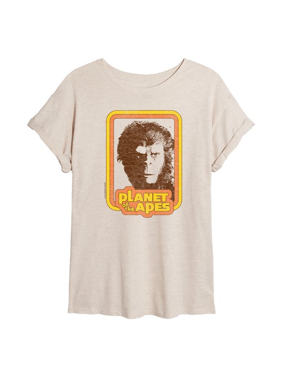 - Retro - Juniors Oversized Graphic T-Shirt