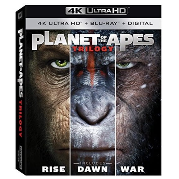 Planet of the Apes Trilogy (4K Ultra HD + Blu-ray + Digital)