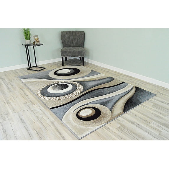 PlanetRugs Planet Rugs Premium 3D Thick Abstract Indoor Area Rug 1504