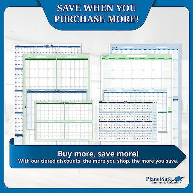 Calendars Horizontal Sky Blue 2025 Annual 12 Month Wall