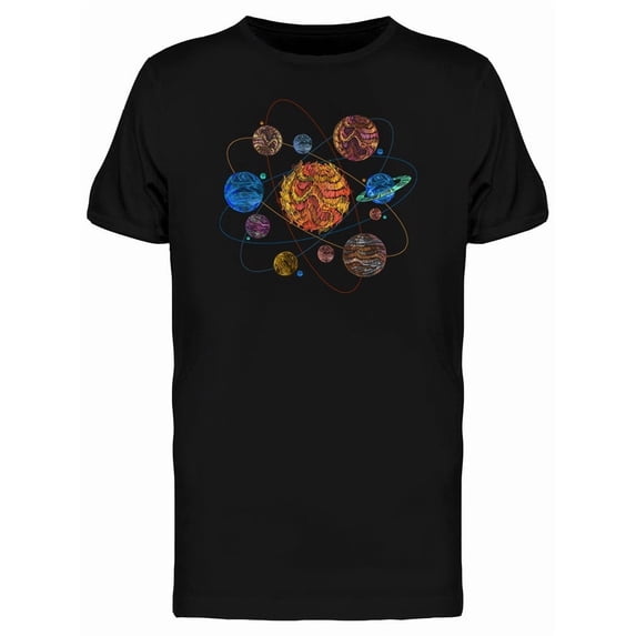 Planetary Atom Graphic Tee Men's -Image by Shutterstock