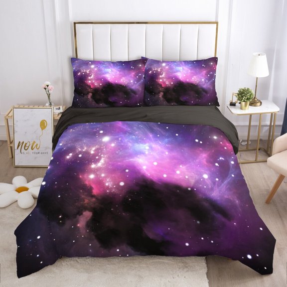 Planetary Duvet Cover Set for Adults Teens Luxury 3D Printed Mysterious Earth Planetary Bedding Sets