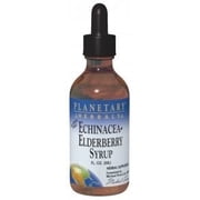Planetary Herbals Echinacea-Elderberry Syrup - Winter Season Support*, Alcohol-Free - 4 Fluid oz