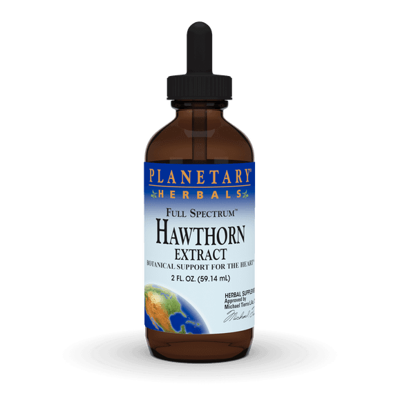 Planetary Herbals Full Spectrum Hawthorn Extract, Botanical Support for the Heart* - 2 fl oz