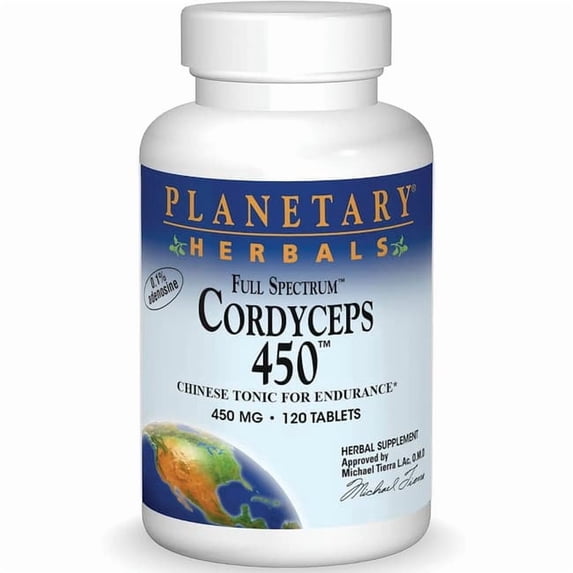 Planetary Herbals Full Spectrum Cordyceps 450 120 Tablet