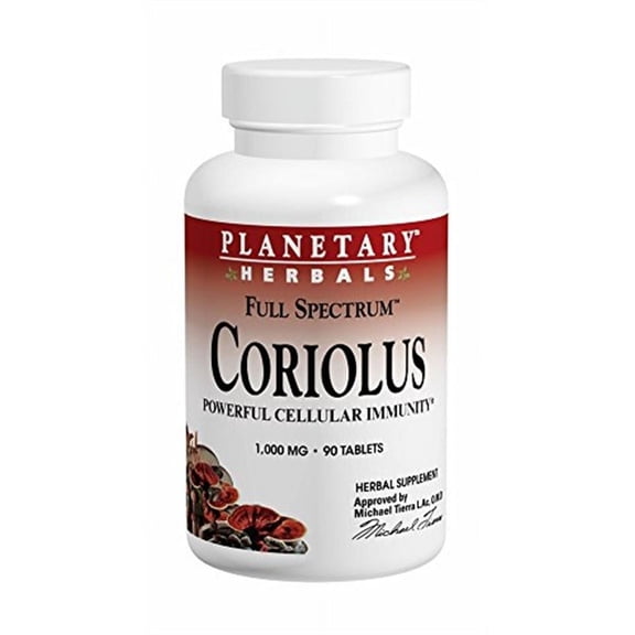 Planetary Herbals Full Spectrum Coriolus 1000 mg 90 Tablet