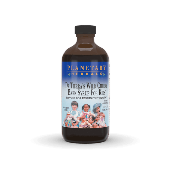 Planetary Herbals - Dr Tierra's Wild Cherry Bark Syrup for Kids - 8 Fl oz.