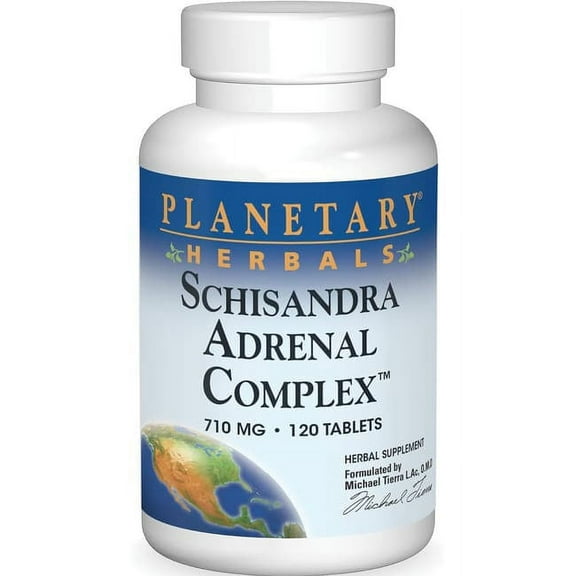 Planetary Herbals Schizandra Adrenal Support 120 Tablet