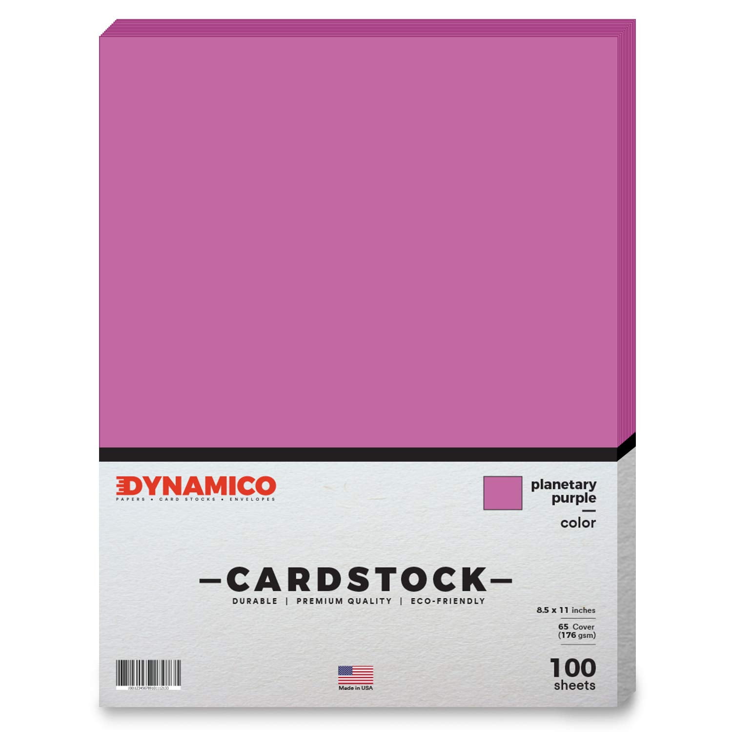 Planetary Purple Cardstock Paper ? 8 1/2 x 11" Medium weight 65 LB (175 gsm) Cover Card Stock - for Cards, Invitations, Brochure, Award, and Stationery Printing - 100 Sheets Per Pack