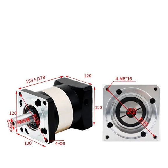 Planetary Reducer Right-angle Reducer With 130 Stepper Servo Brushless Motor High-precision Planetary Reducer ,Low Noise - PLF120