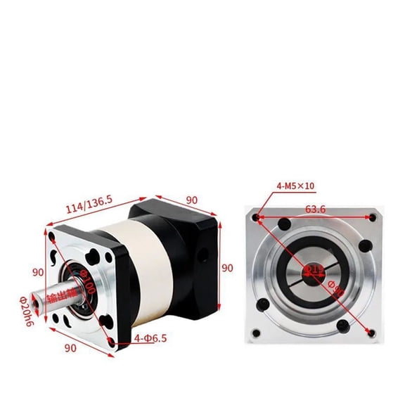 Planetary Reducer Right-angle Reducer With 130 Stepper Servo Brushless Motor High-precision Planetary Reducer ,Low Noise - PLF90