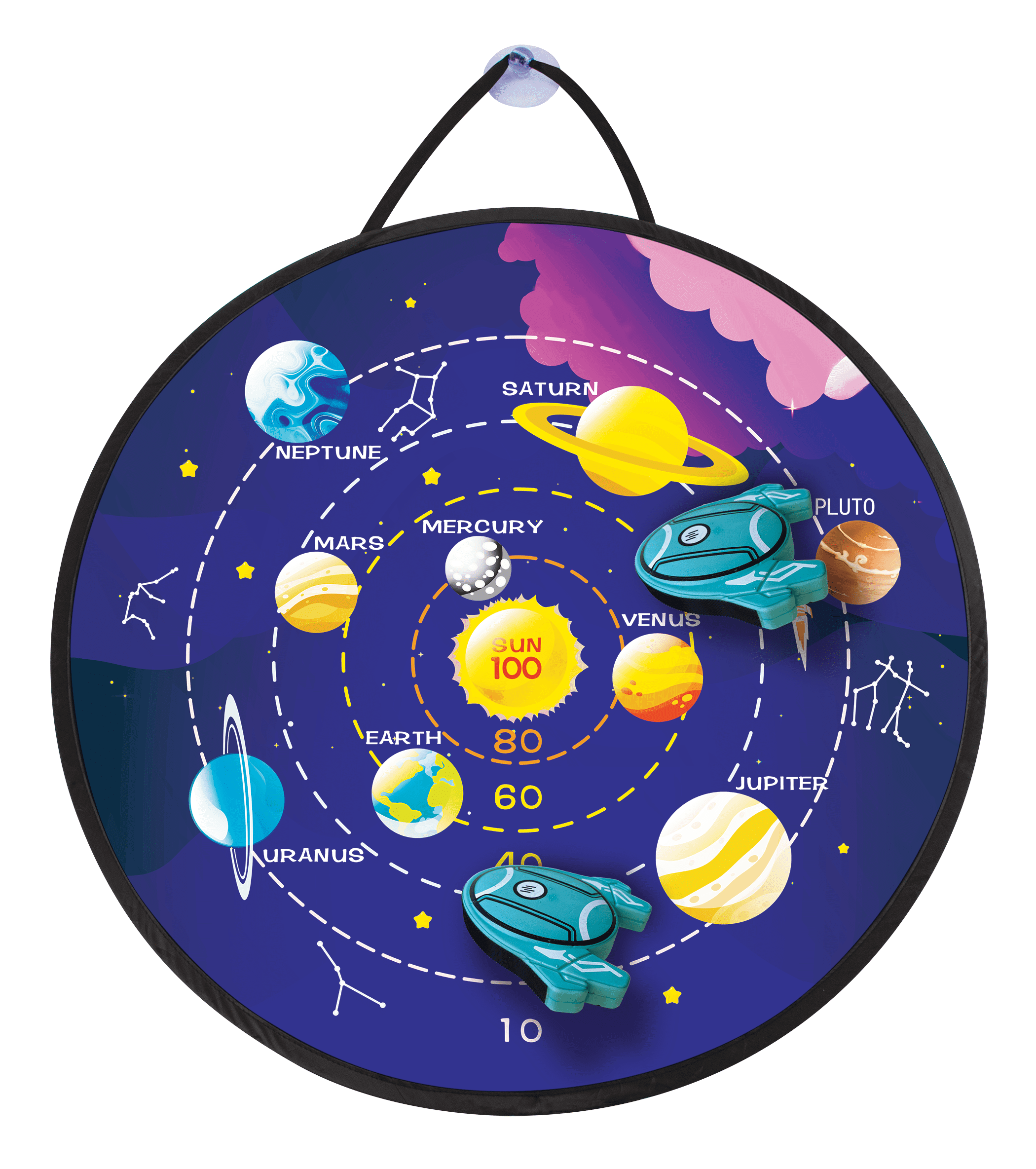 Planetary Rocket Target Toss Game, Fabric, Boys and Girls, Kids