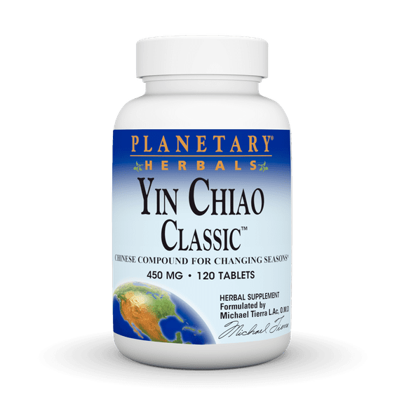 Planetary Herbals Yin Chiao Classic Immune Formula for Seasonal Support 450 mg 120 Tablets