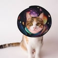 thumbnail image 1 of Planets Galaxy Stars Cosmic Space Soft Pet Recovery Collar for Cats Small Dogs, Protective Elizabeth Collar for Post-Surgery, Anti-Lick & Anti-Scratch, 1 of 7
