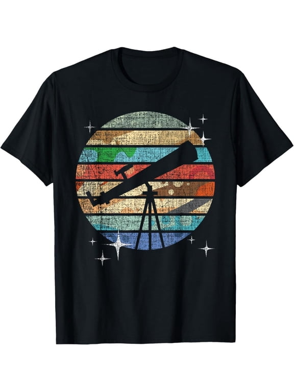 Planets Of Solar System Telescope Astronomy Science Fan T-Shirt