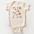 thumbnail image 1 of Planets Outerspace Space Theme Baby Bodysuit Cute Baby Onesie, Baby Bodysuit Lat 4424 Cute Baby Onesie, BABY BODYSUIT LAT 4424, 1 of 3