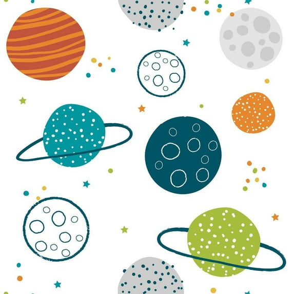 Planets Peel and Stick Wallpaper