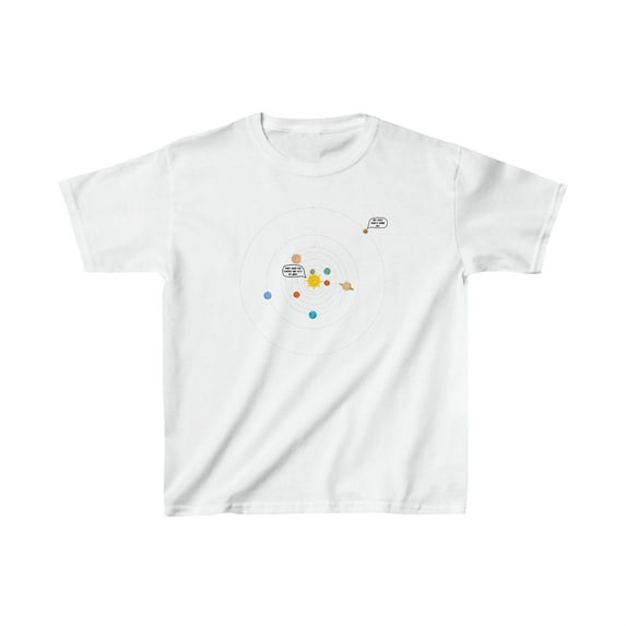 Planets, Solar System, Pluto - Kids Heavy Cotton™ Tee
