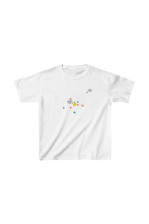 Planets, Solar System, Pluto - Kids Heavy Cottonâ„¢ Tee