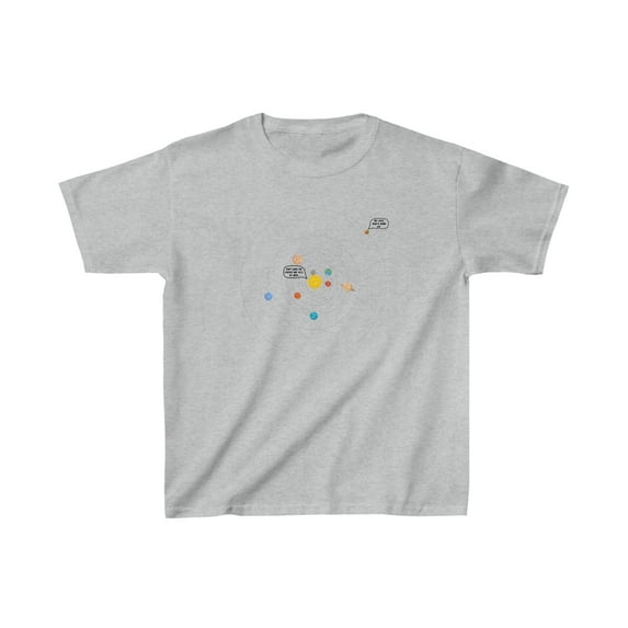 Planets, Solar System, Pluto - Kids Heavy Cotton™ Tee