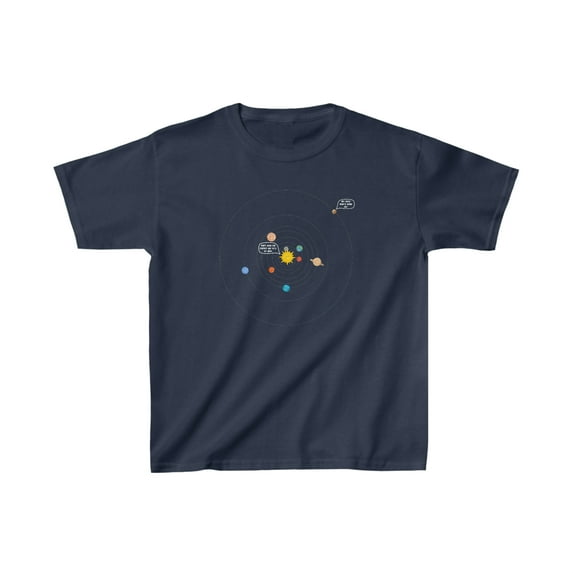 Planets, Solar System, Pluto - Kids Heavy Cotton™ Tee