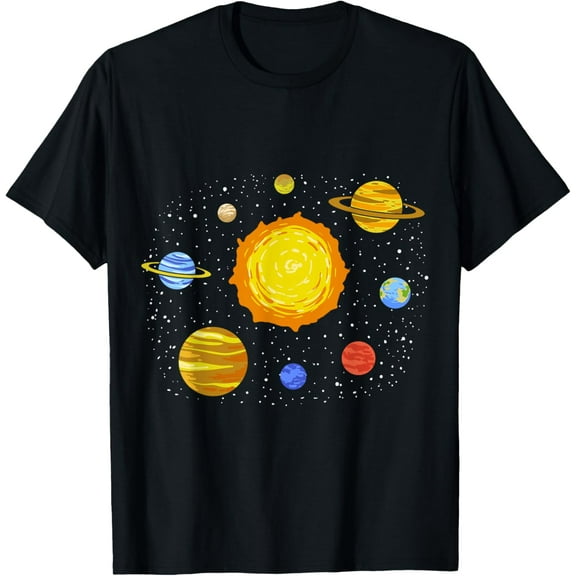 Planets Stars Moon Galaxy Universe Astronomy Constellation T-Shirt