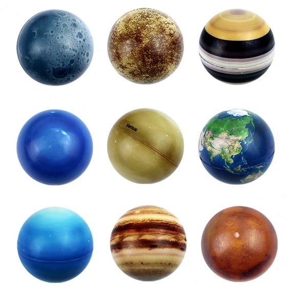 Planets Stress Balls 9pcs Solar System Stress Balls Stress Relief Toys Sensory Balls for Birthday Outer Space Theme Party Favors