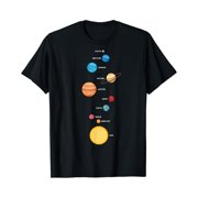 Planets Universe Solar System Milky Way Sun Pluto Earth Classic Theme Everyday T-Shirt