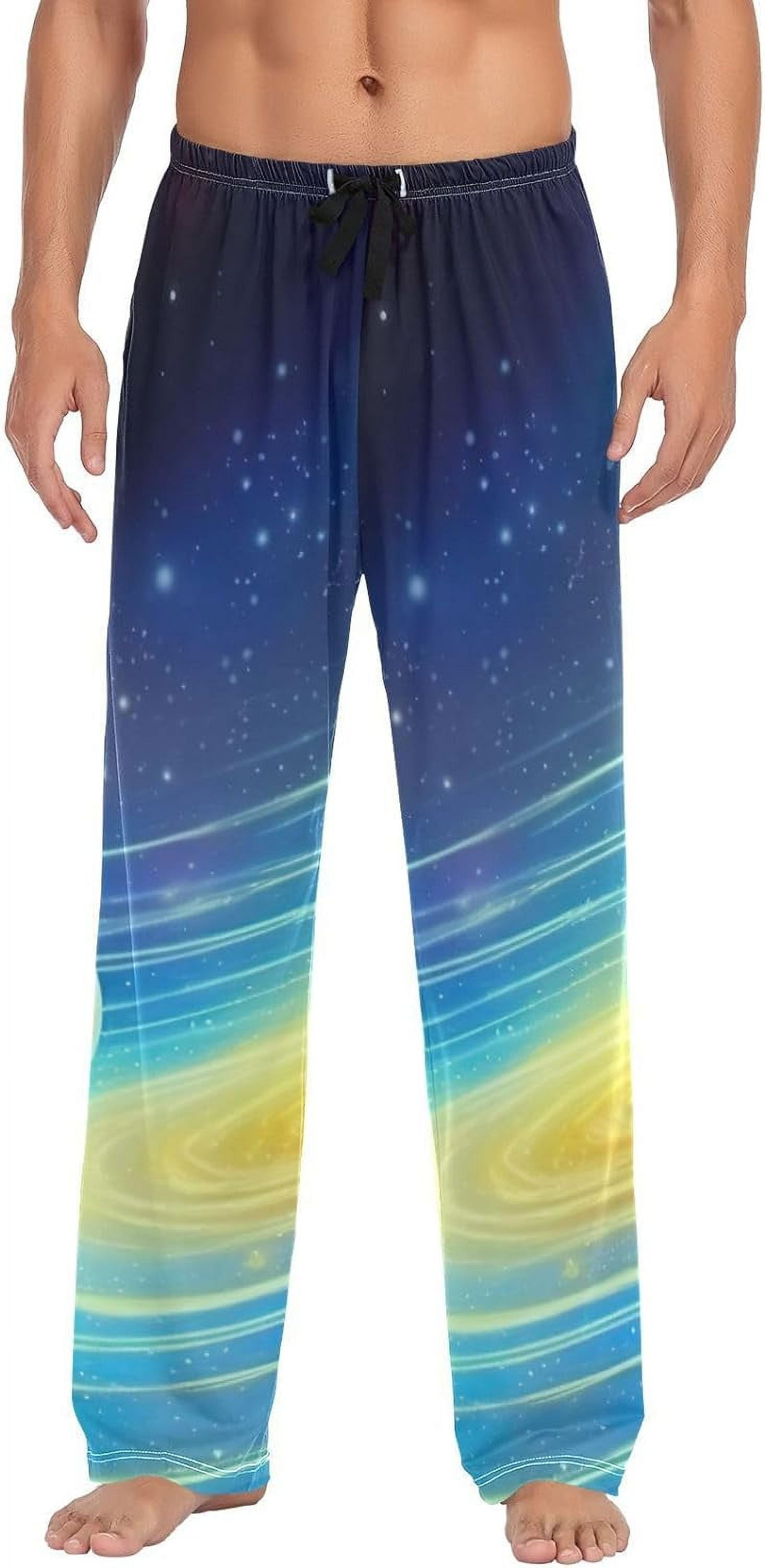 Planets and Stars Ghost Pajama Pants Men's Lounge Pants Light with ...