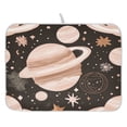thumbnail image 1 of Planets and Stars Illustration Dish Drying Mat for Kitchen, Quick Drying Absorbent Soft Durable 16" x 18", 1 of 10