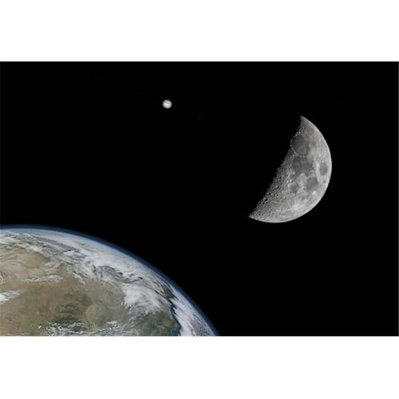 Planets in Outer Space Poster Print by John Short, 18 x 12