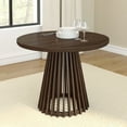 thumbnail image 1 of Plank+Beam 38" Lido Round Dining Table, Solid Wood Minimalist Kitchen Table for 4, Walnut, 1 of 11