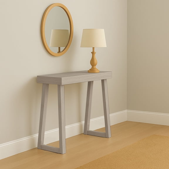 Now Furniture 46" Classic Console Table, Solid Wood Narrow Entryway Tables, Seashell
