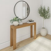Plank+Beam 46 Modern Solid Wood Console Table, Narrow Entryway Table, Behind The Couch, Pecan