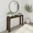 thumbnail image 1 of Plank+Beam 46" Modern Solid Wood Console Table, Narrow Entryway Table, Behind The Couch, Walnut, 1 of 8
