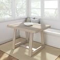 thumbnail image 1 of Plank+Beam 48" Dining Table for 4, Classic Farmhouse Solid Wood Kitchen Table, White, 1 of 11