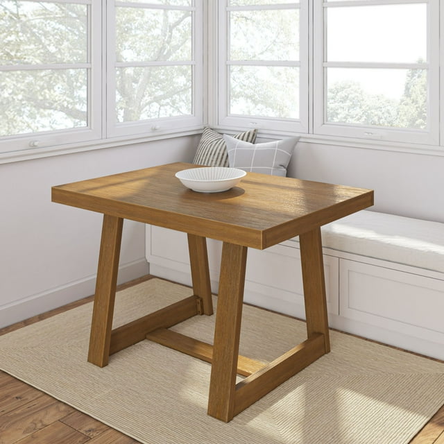 Free shipping plank beam 48 dining table for 4 classic farmhouse
