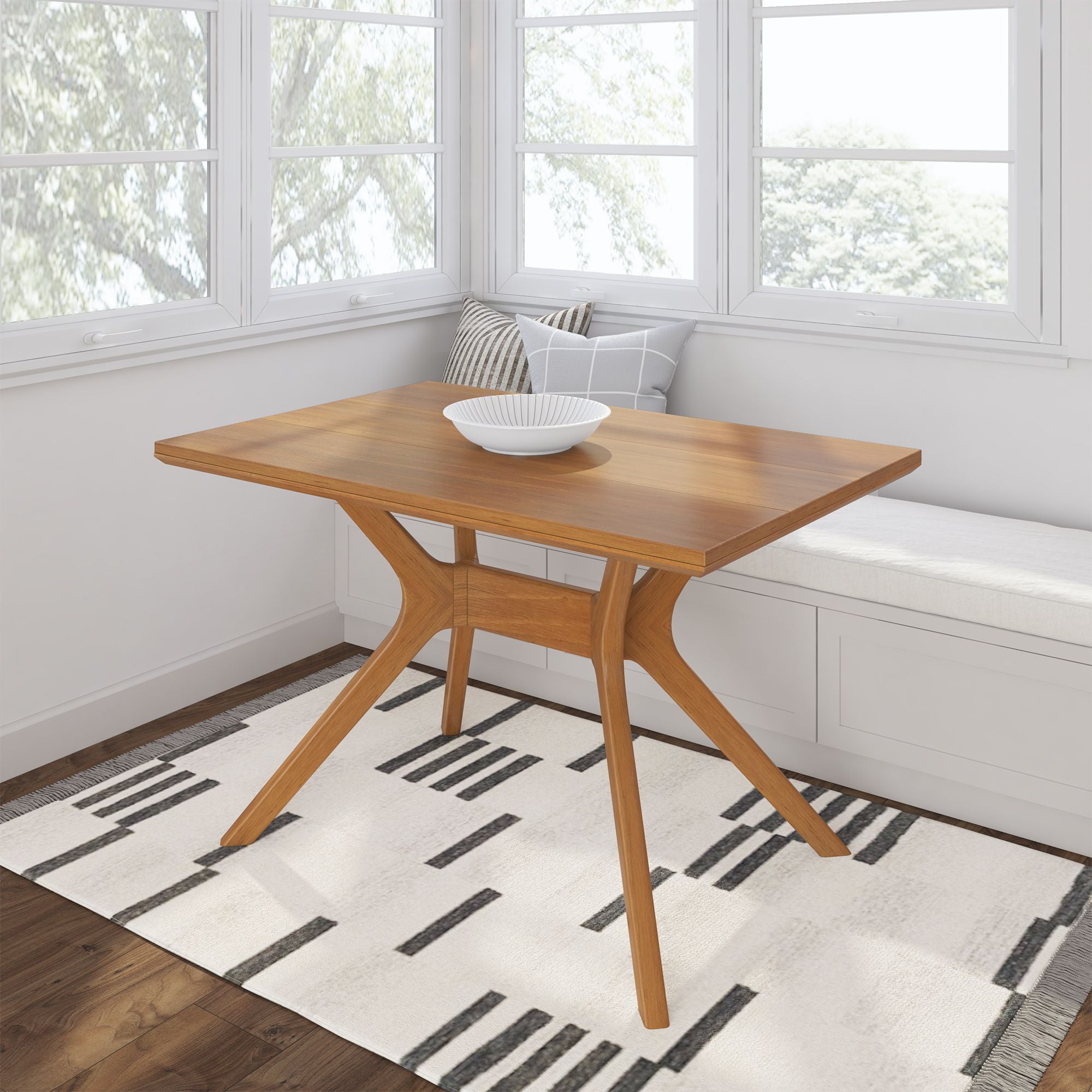 Verso 48'' Brown Solid Wood Scandinavian Dining Table