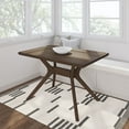 thumbnail image 1 of Plank+Beam 48" Verso Rectangular Dining Table for 6, Solid Wood Cross Leg Kitchen Table, Walnut, 1 of 10