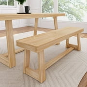 Plank+Beam 60 Classic Solid Wood Dining Bench, Bench for Dining Table