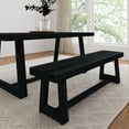 thumbnail image 1 of Plank+Beam  60" Classic Solid Wood Dining Bench, Bench for Dining Table, 1 of 9