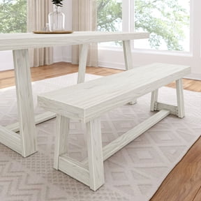 Plank+Beam 60" Classic Solid Wood Dining Bench, Bench for Dining Table