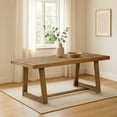 thumbnail image 1 of Plank+Beam Farmhouse 72" Dining Table, Solid Wood Rectangular Kitchen Table for 6 People, 1 of 12