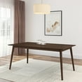 thumbnail image 1 of Plank+Beam 72" Mid Century Modern Dining Table, Solid Wood Kitchen & Dining Room Table for 6, Walnut, 1 of 8