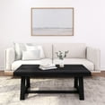 thumbnail image 1 of Plank+Beam Farmhouse Coffee Table, 48" Solid Wood Tables for Living Room, Rectangular Center Table, 1 of 11