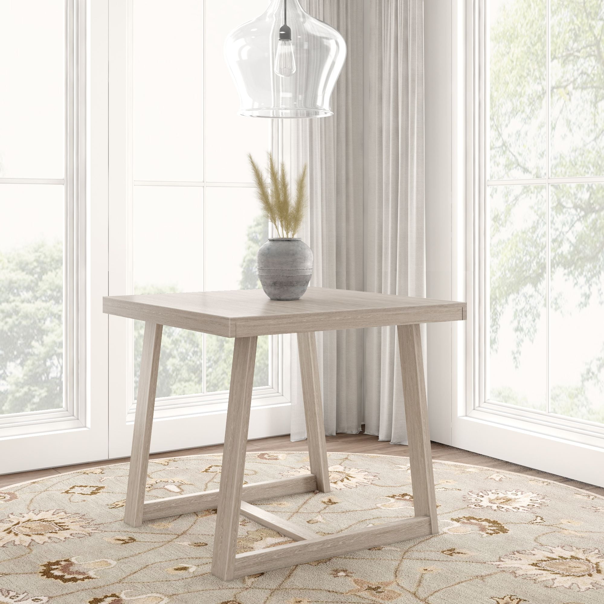 Plank+Beam Counter Height Dining Table, 41" Solid Wood Kitchen Table ...