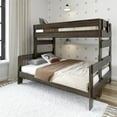 thumbnail image 1 of Plank+Beam Farmhouse Twin XL over Queen Bunk Bed for Adults Solid Wood, Barnwood Brown, 1 of 6