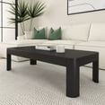thumbnail image 1 of Plank+Beam Modern 54" Coffee Table, Rectangle Table for Living Room, Black, 1 of 6