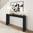 thumbnail image 1 of Plank+Beam 56" Solid Wood Console Table, Conture Rounded Edge Sofa Table, Narrow Entryway Table, Console Tables for Entryway, Black, 1 of 7